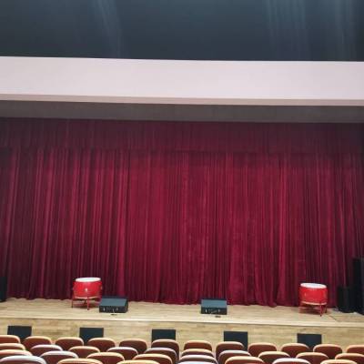 银川 大剧院会场舞台幕布舞台大幕对开舞台幕布电动升降舞台幕布